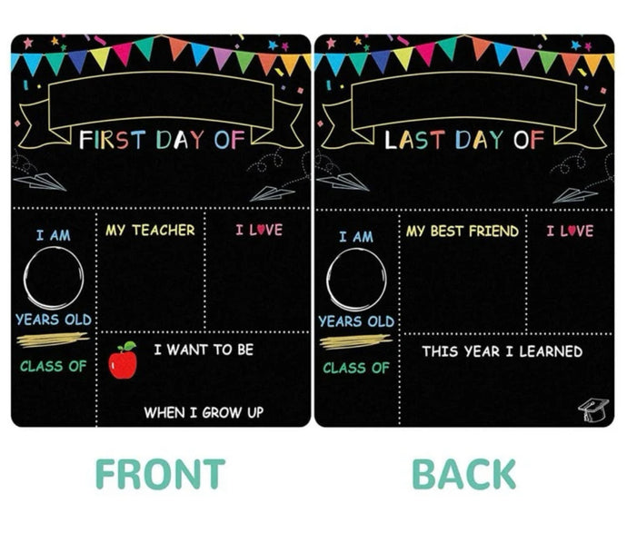 First & Last Day Chalk Boards